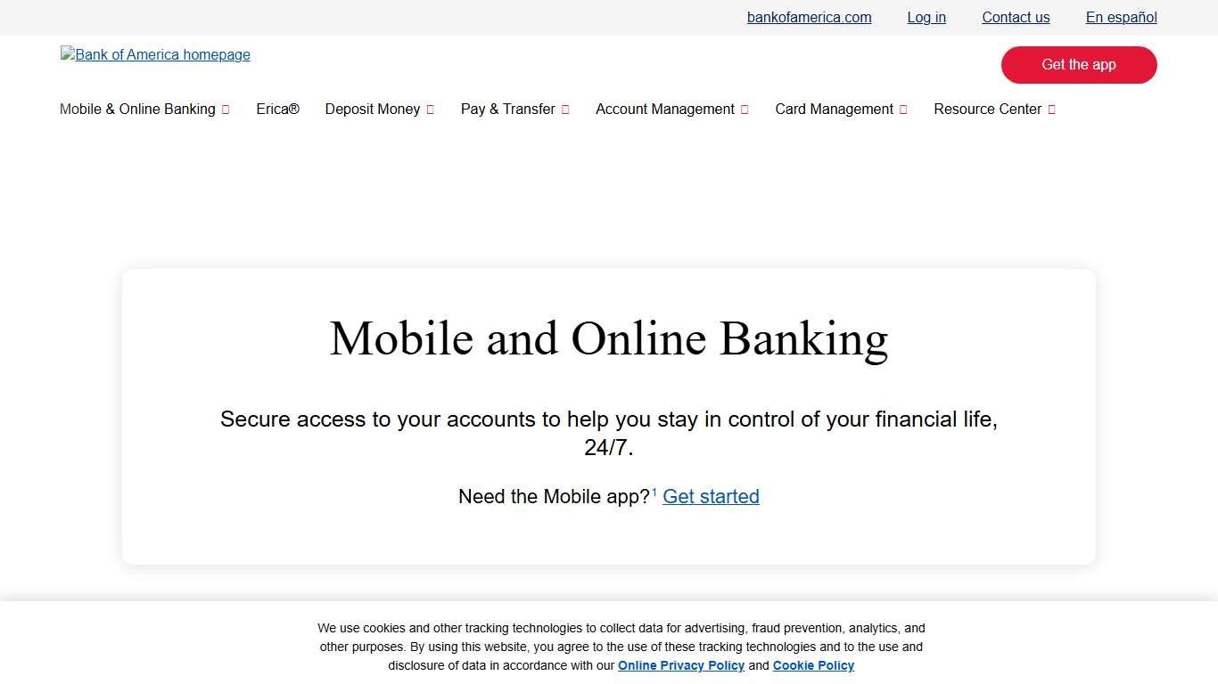 Online and Mobile Banking Features and Digital Services
